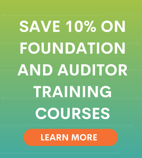 Save 10% on foundation and Lead Auditor training courses